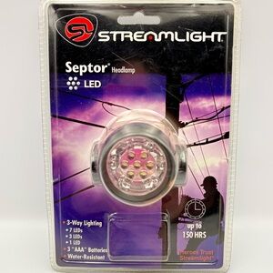 HEADLAMP - LED with 3-WAY LIGHTING - ADJUSTABLE - WATER RESISTANT